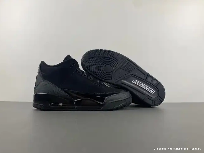 Official Maikesneakers Jordan Air 3 Black Cat CT8532-001 0621